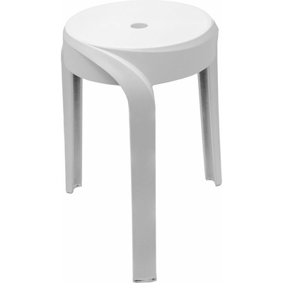 Ridder STAN koupelnová stolička, průměr 30cm, bílá A176101