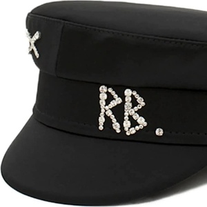 Ruslan baginskiy каскет дамски Crystal-embellished Satin Baker Boy Cap (KPC033.STN.DMD)
