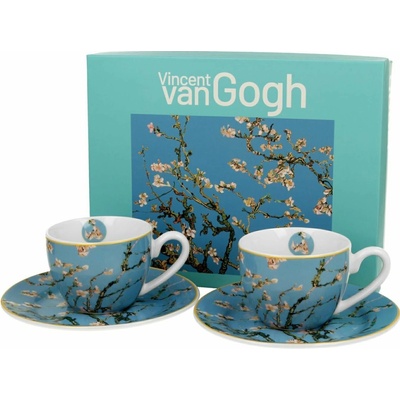 Duo Porcelánová šálka s podšálkou Van Gogh Almond Blossom 2 x 90 ml