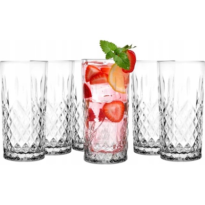 LUXITO Sklenice na drinky LAVA TLUSTÉ SKLO 6 x 350 ml