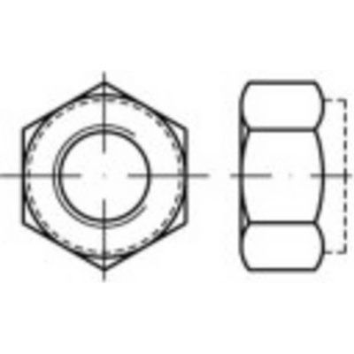 TOOLCRAFT TO-5430030 šestihranné matice M24 DIN 6924 ocel galvanizováno zinkem 25 ks