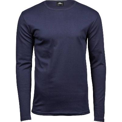 Tee Jays 530 pánské tričko Interlock s dl. rukávem navy modrá