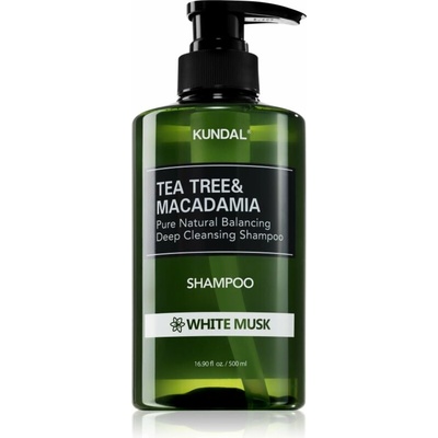 Kundal Tea Tree & Macadamia Deep Cleansing Shampoo White Musk 500 ml