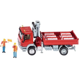 SIKU SIKU SUPER Mercedes Atego с кран модел играчка, червен (3534)