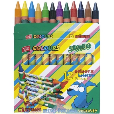 JUMBO voskovky mix 12 barev/sada