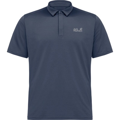 Jack Wolfskin Мъжка поло тениска Jack Wolfskin Delgami Polo shirt - Midnight Sky (216-3689-0613)