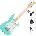 Squier Mini Stratocaster MN Basic SET Sea Foam Green Електрическа китара