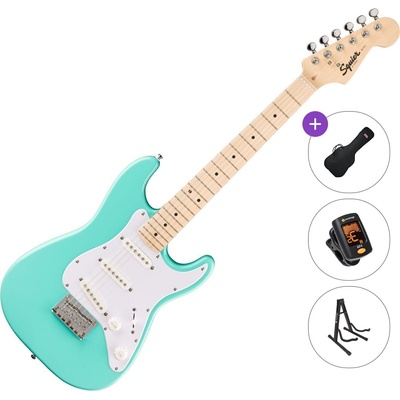 Squier Mini Stratocaster MN Basic SET Sea Foam Green Електрическа китара