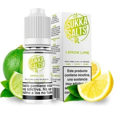 Sukka Salts Lemon Lime 10 ml 10 mg