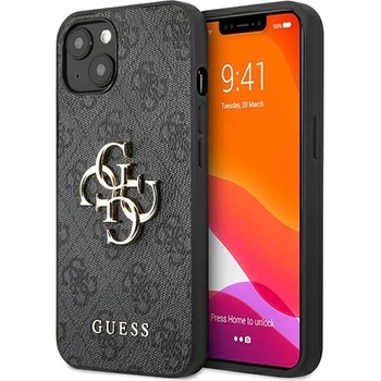 GUESS Калъф Guess - PU 4G Metal Logo, iPhone 13, сив (3666339024802)