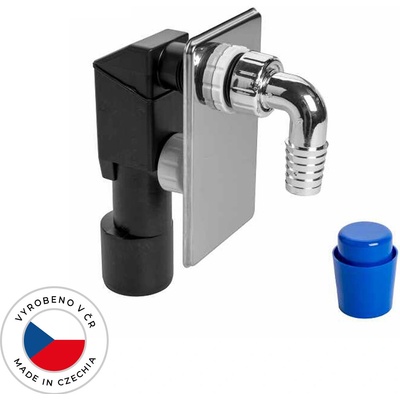 CERANO Sifón práčka/umývačka podomietkový - plast - DN40/50 - chróm