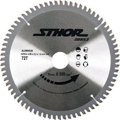 Yato pilový kotouč 210x30mm 72 zubů na hliník YT-6093 – Sleviste.cz