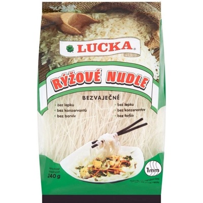 Lucka Rýžové nudle 1 mm 240g – Zboží Dáma