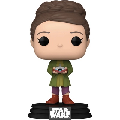 Funko pop Star Wars Obi Wan Kenoby Young Leia With Lola Cle 659 Bobble Head 9cm