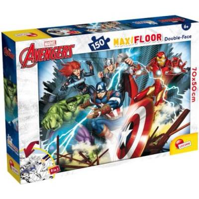 LISCIANI Oboustranné podlahové Maxi Floor Marvel Avengers 150 dílků