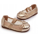 Jellema dětské balerínky s mašlí zlaté