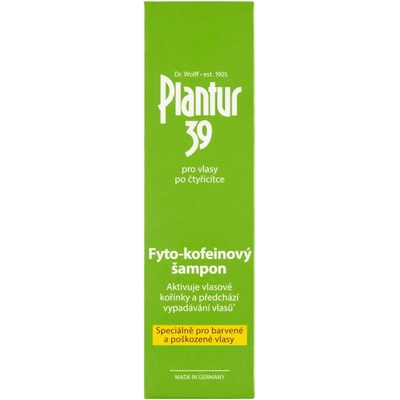 Plantur 39 Šampon s fytokofeinem speciálně pro barvené a poškozené vlasy 250 ml