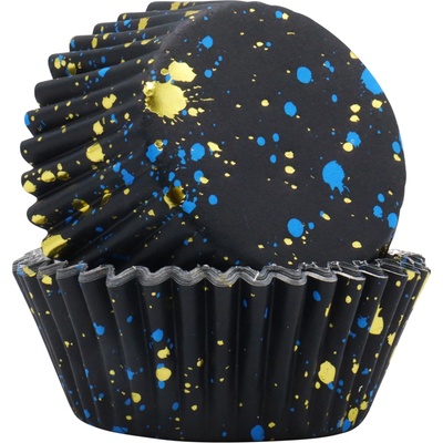PME košíčky na muffiny Black & Gold Flecks 50x28mm 30ks