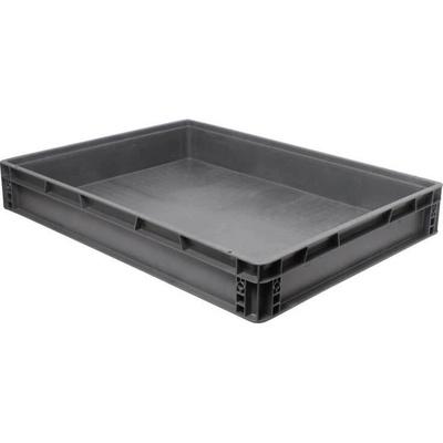 Tavobal Přepravka euro plná šedá 800 x 600 x 110 mm