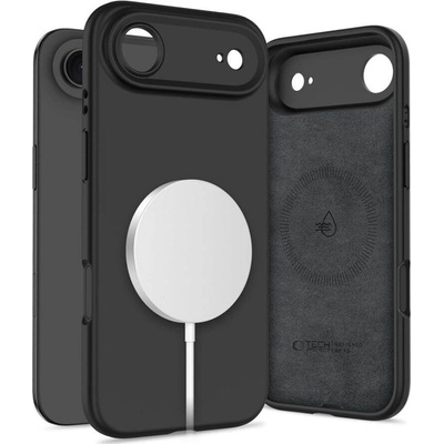 Tech-Protect Magsafe Калъф за iPhone Air, Tech-Protect Silicone Case, Черен (5906302330140)