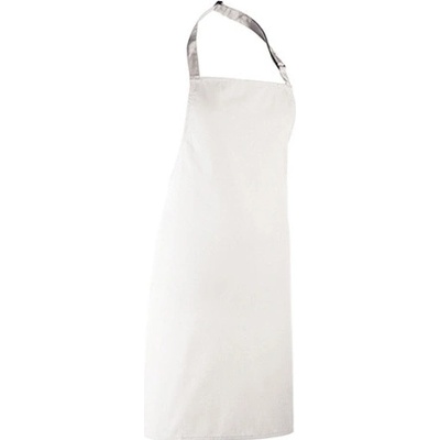 Premier Workwear Klasická zástera za krk PR150 White 72 x 86 cm