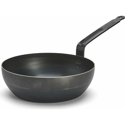 de Buyer Panvica na soté BLUE CARBON 28 cm modrá oceľ