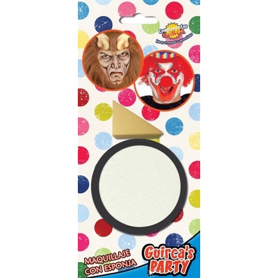 Guirca makeup s aplikační houbičkou bílá