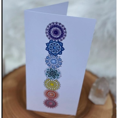 Mandala SEDMI ČAKER- papírové přání