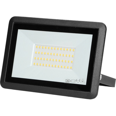 ORNO LED reflektor BULLED AD-NL-6138BL4, 50W 4000lm, IP65, 4000K, čierne, hliník-sklo