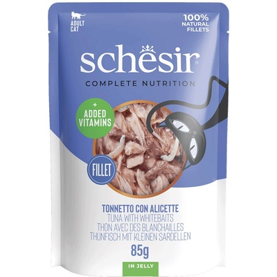 Schesir Cat C&B Wet Adult Tuniak s ančovičkami v želé 85 g