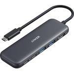 Anker Докинг станция Anker 332 USB-C Hub (5-in-1), от USB C към 1x USB C(PD), 1x USB C, 2x USB A, 1x HDMI, черна (A8355H11)