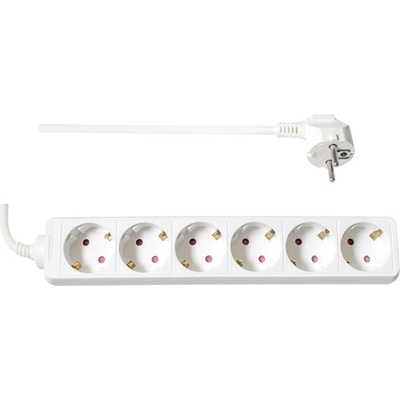 TOO PSW-615 6 гнезда 1, 5 метра 3x1, 0mm2 бяла разпределителна кутия (PSW-615)