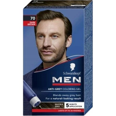 Schwarzkopf Men gel pro ztmavení vlasů tmavě hnědý 80 ml