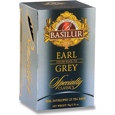 Basilur černý čaj Earl Grey Speciality 25 x 2 g