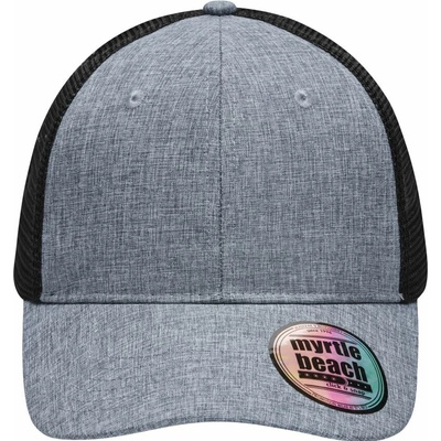 Myrtle Beach MB 6244 6 panelová sieťovaná 03.6244 grey melange/black