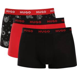 HUGO Комплект три - мъжки боксерки HUGO многоцветни HUGO | Cheren Cherven Mnogotsveten | МЪЖЕ | XL - zoot - 116,12 лв