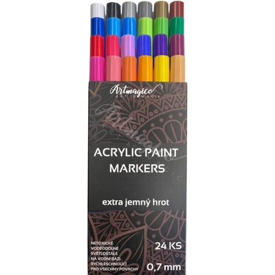 Artmagico Premium extra jemný hrot 0.7 mm sada 24 ks