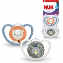 Nuk dudlík Perfect Match Air Night fyrefly/lion 2 ks