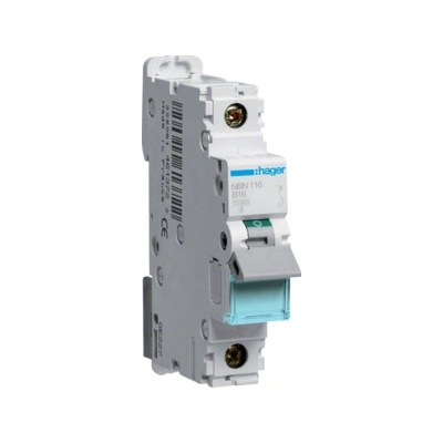 Hager 16B/1 NBN116 10kA NBN116
