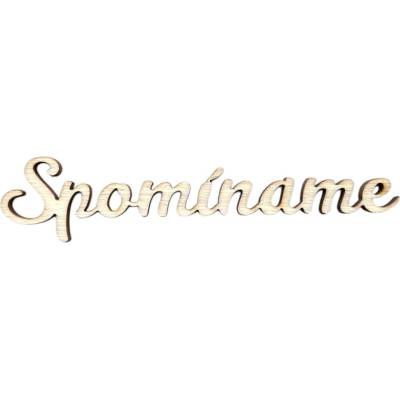 FLOWERIO Drevený výrez 10cm - Spomíname