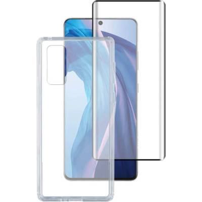 4smarts 360° Starter Set X-Pro UltraSonix Glass - тънък силиконов кейс и стъклено защитно покритие за дисплея на Samsung Galaxy S22 Ultra (прозрачен)