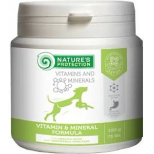 AKVATERA Nature's Protection Vitamin & Mineral Formula for dogs - Витамини и минерали за кучета, 75 таблетки, Литва - 150 гр