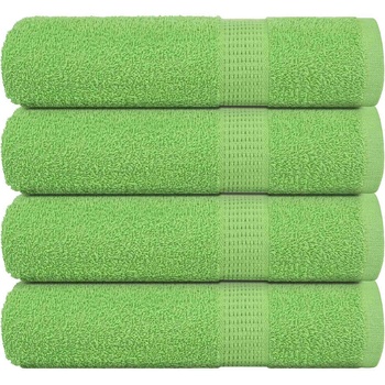 vidaXL Кърпи за баня 4 бр ябълковозелени 70x140 см 360 gsm 100% памук (137026)