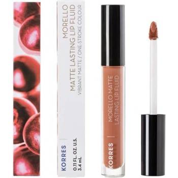 KORRES Дълготрайно течно червило за перфектен матов завършек , Korres Morello Matte Lasting Lip Fluid 07 Tinted Nude 3.4ml