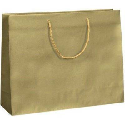 Papírová taška Gold 410x120x350 mm s pletenou šňůrkou
