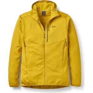 Rab Мъжко поларено яке Rab Ascendor Hoody Fleece jacket - Dark Pollen - размер XXL (005-6173-0415)