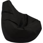 Pufrelax Пуф круша за деца 4-14 г. , 160л. , Nirvana Light - Teteron Black, За открито, Перящ се калъф, Пълнеж от Полистиролни перли (PUF-G-NL-TEX-BL)