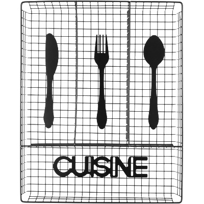 Horecano HOME-Кошница за прибори 32x26xh4.5cm ЧЕРНА (232040) (HC-981809) (01981809)