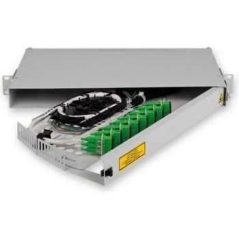 MICOS Telecom Division Оптичен пач панел за 24 симплексни SC адаптера, 1U, въртящ се, MICOS (ORMPV-1U-24xSC)