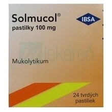 Solmucol pastilky 100 mg pas.ord.24 x 100 mg